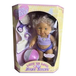 Berenguer Lovable Leila Doll 10” Lots To Love Baby Steps JC Toys 2005 New In Box